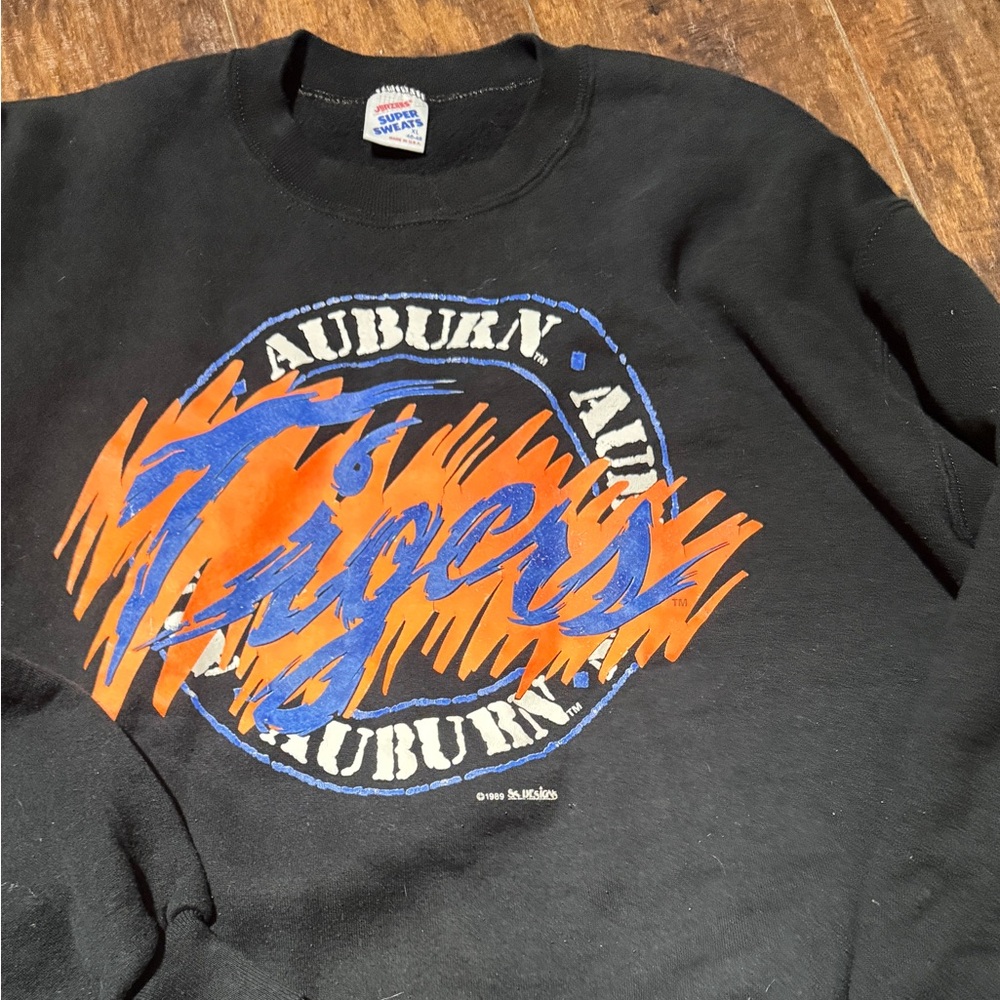 Auburn Tigers Black Crewneck Sweater